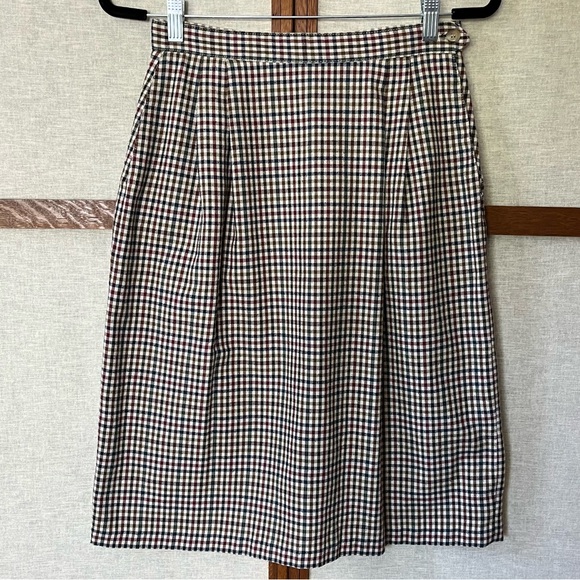 Lisa Vintage Check Schoolgirl Skirt Size 4 - Picture 1 of 10